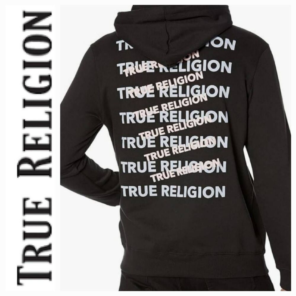 True Religion TR Repeat Pullover Hoodie